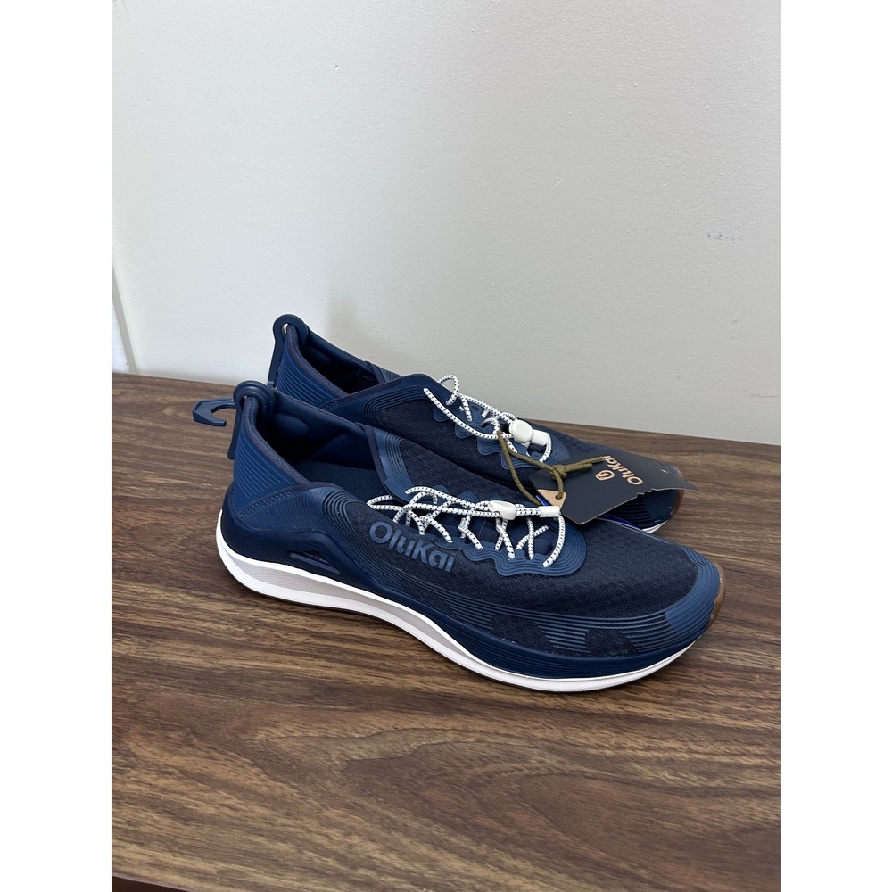 OluKai Ahi Performance Marine Sneakers Mens 9 Indigo Blue 10554-ZNAD